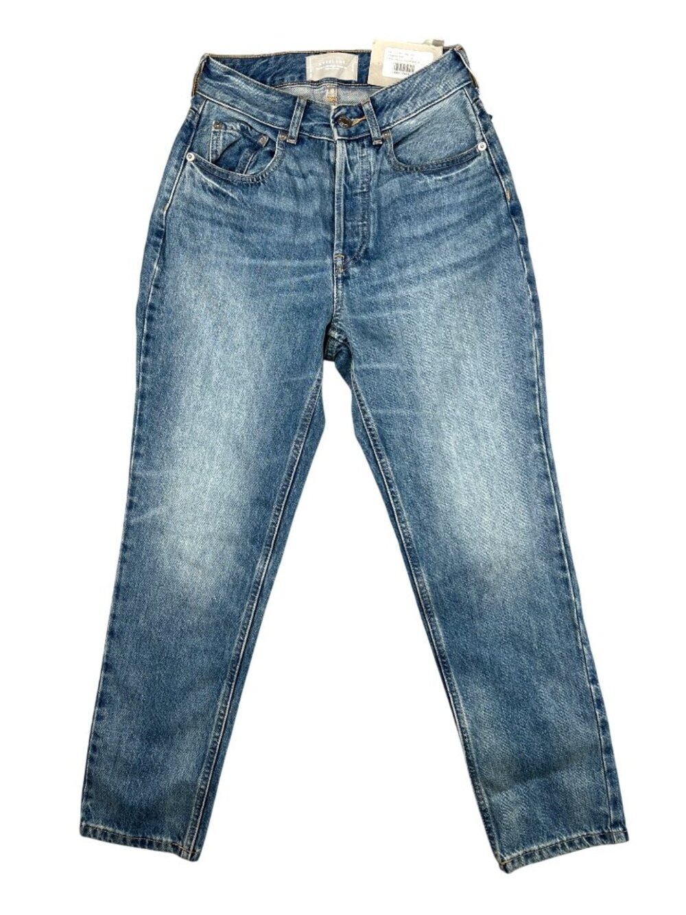 The Curvy 90s Cheeky Straight Jean By Everlane - Vintage Mid Blue High Rise 24 - Picture 3 of 16